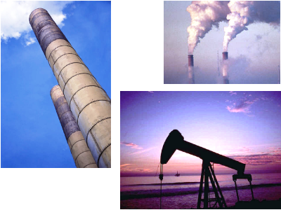 polluted air emission